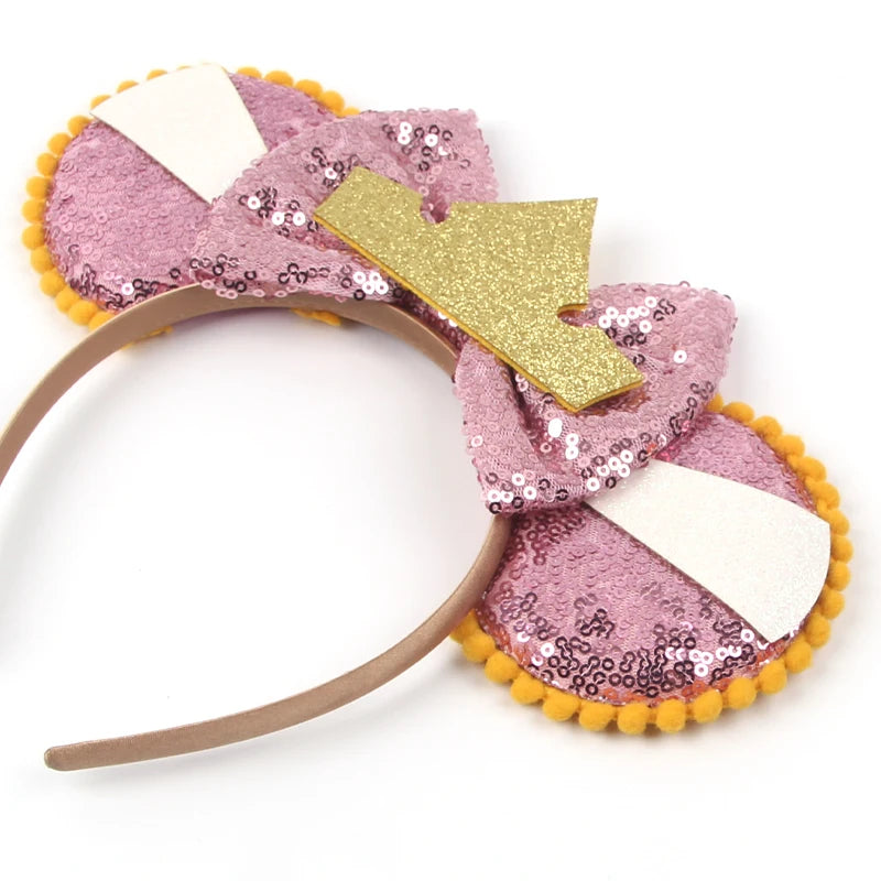 Diadema con Orejas de Rana de la Princesa Tiana – Diadema con Lazo y Corona Inspirada en Disney para Mujeres y Niñas | Accesorios para el Pelo de Festival y Niños