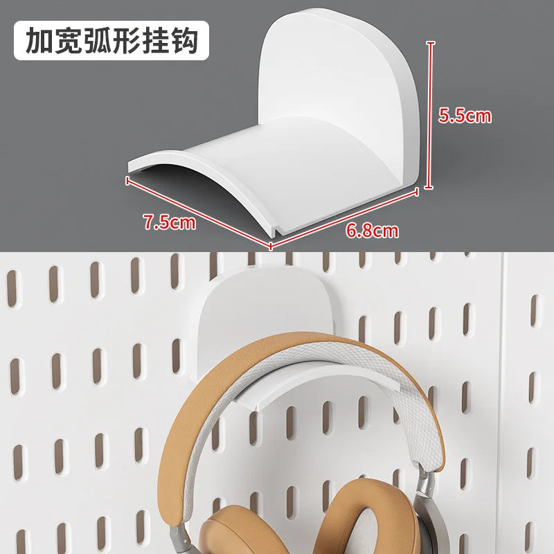 Organizador de pared de tablero perforado sin taladros – Panel de almacenamiento modular con estantes y accesorios para cocina, baño y sala de juegos