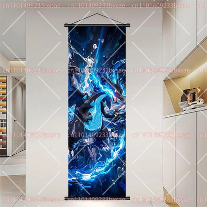 Póster HD de desplazamiento de pared de anime de Pokémon – Dragonite, Gengar, Pikachu, Charizard y legendarios