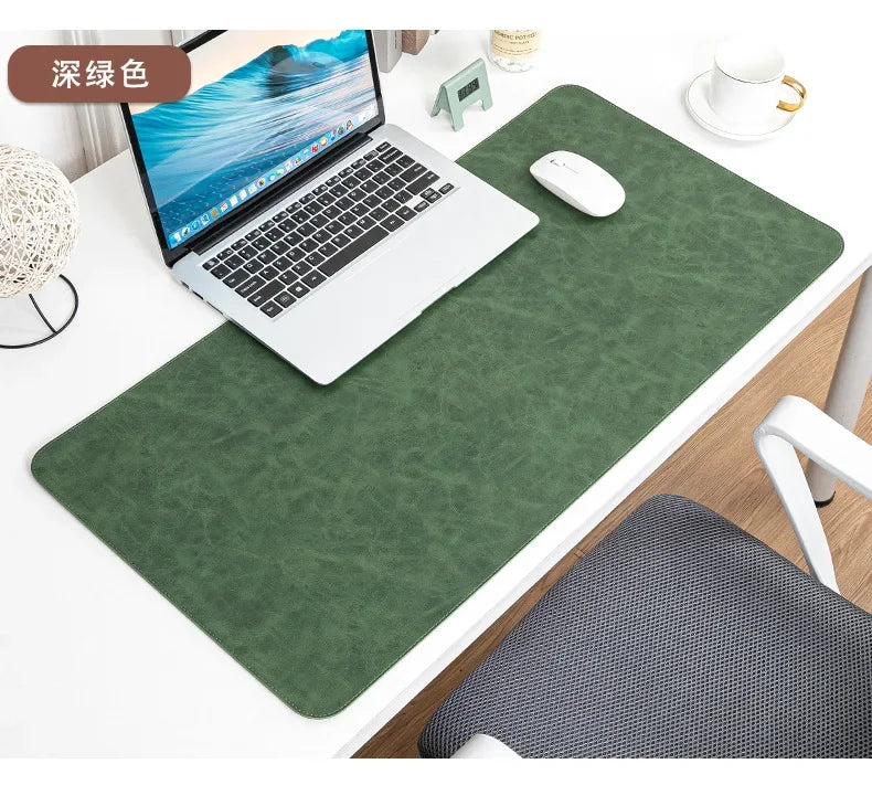 Waterproof PU Leather Desk Mat - Large Non-Slip Mouse Pad & Keyboard Desk Protector for Laptop, Office & Gaming