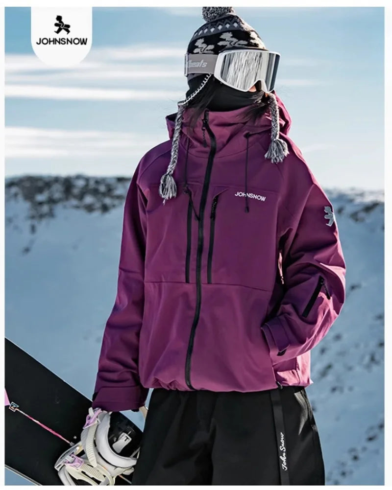 John Snow Unisex Ski Jacket – 2026 Waterproof & Breathable Winter Coat, Warm Snowboarding and Outdoor Sports Outerwear for Men & Women
