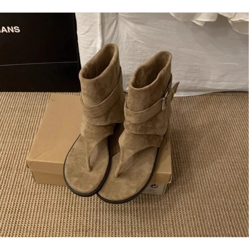 Women's Clip Toe Flat Sandals Fashion Casual Summer Thong Sandals for Everyday Wear
