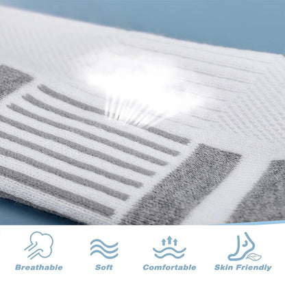 Athletic Ankle Running Socks – Breathable Cushioned Low Cut Sports Socks for Men & Women (1–5 Pairs)