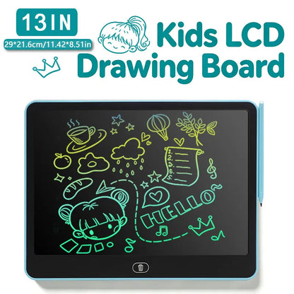 8/11/13/16-Inch LCD Writing Tablet for Kids – Reusable Handwriting Pad, Drawing & Painting Board, Educational Learning Toy for Boys and Girls