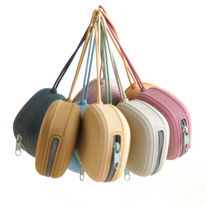 Étui portable pour sucette de bébé – Boîte de rangement en silicone de qualité alimentaire avec fermeture éclair pour voyage et accessoires pour bébé