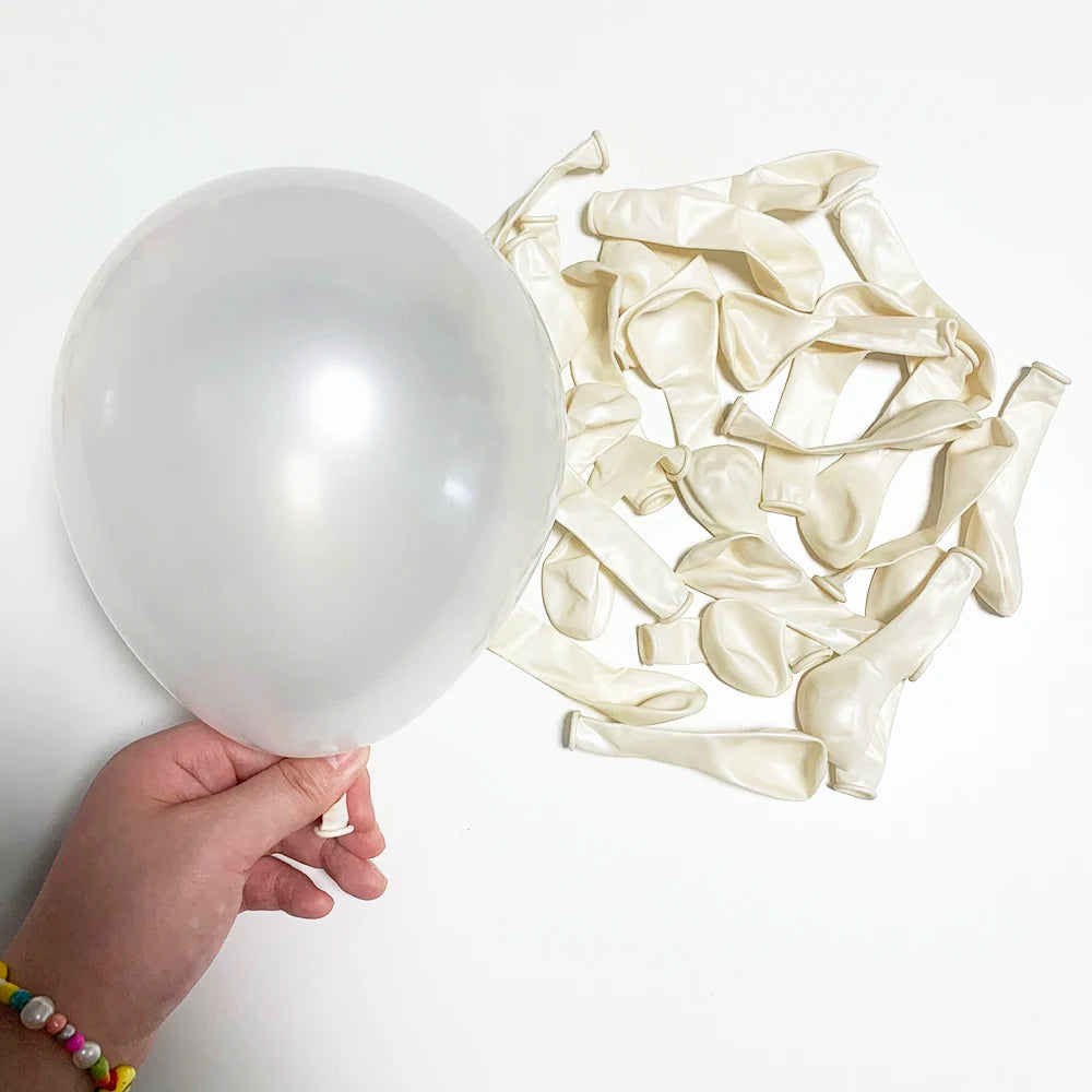 Retro Latex Balloons – 5/10/12/18 Inch White, Sand, Pink, Coffee & Sage Green Balloons for Birthday, Baby Shower & Wedding Decor