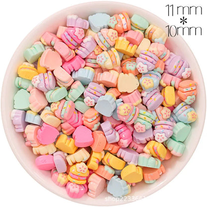 30/300pcs Mini Breloques en Résine Bonbon Fleur Amour – Mignons Accessoires de Bricolage pour Nail Art, Barrettes à Cheveux, Scrapbooking, Bijoux Faits Main et Projets Créatifs pour Enfants