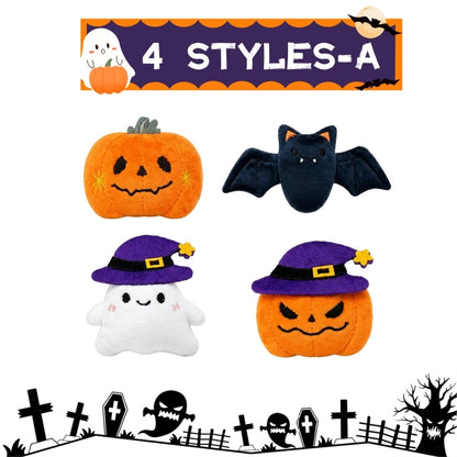 12-40PCS Halloween Mini Plush Keychains Bulk, Cute Ghost Stuffed Animal Charms, Trick or Treat Goodie Bag Fillers, Halloween Party Favors, Gifts and Kids Accessories