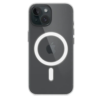 Funda magnética transparente para iPhone 17 Air, 16, 15, 14, 13, 12, 11 Pro Max, Mini, XS y XR – Cubierta protectora de silicona transparente compatible con MagSafe