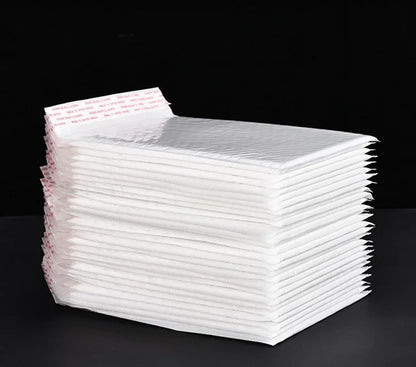 Sobres de burbujas blancos – Sobres de envío acolchados impermeables con autocierre, bolsas de embalaje de burbujas gruesas para envíos seguros (11/15/23 cm)
