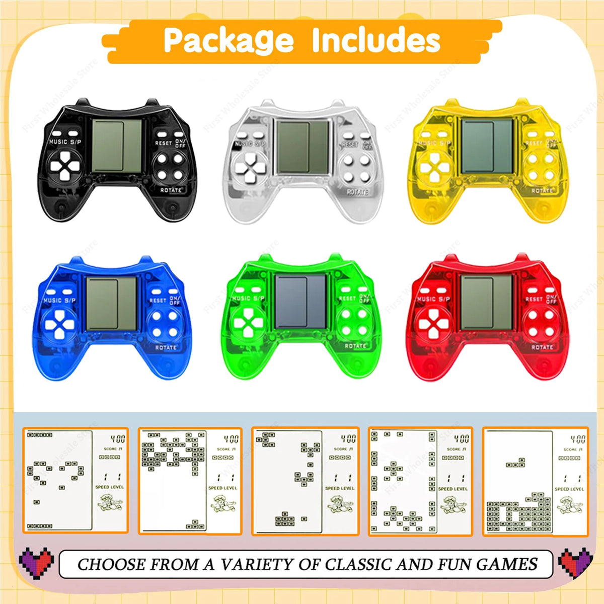 6–48PCS Video Game Party Favors – Classic Game Console Controller Keychains, Joypad Souvenirs for Birthday, School, Valentine’s Day & Gift Bags