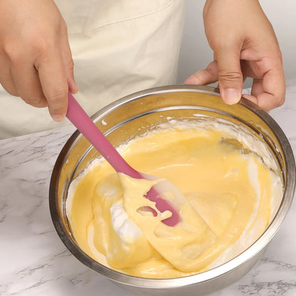 Espátula de silicona resistente al calor - Espátula mezcladora antiadherente para hornear, cocinar, mantequilla y crema