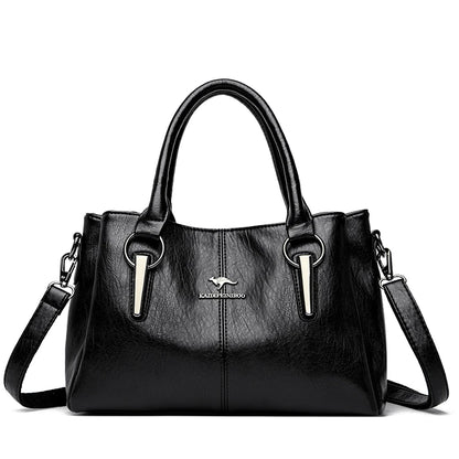 Genuine Cow Leather Women's Handbag Luxury Tote Shoulder Crossbody Messenger Bag