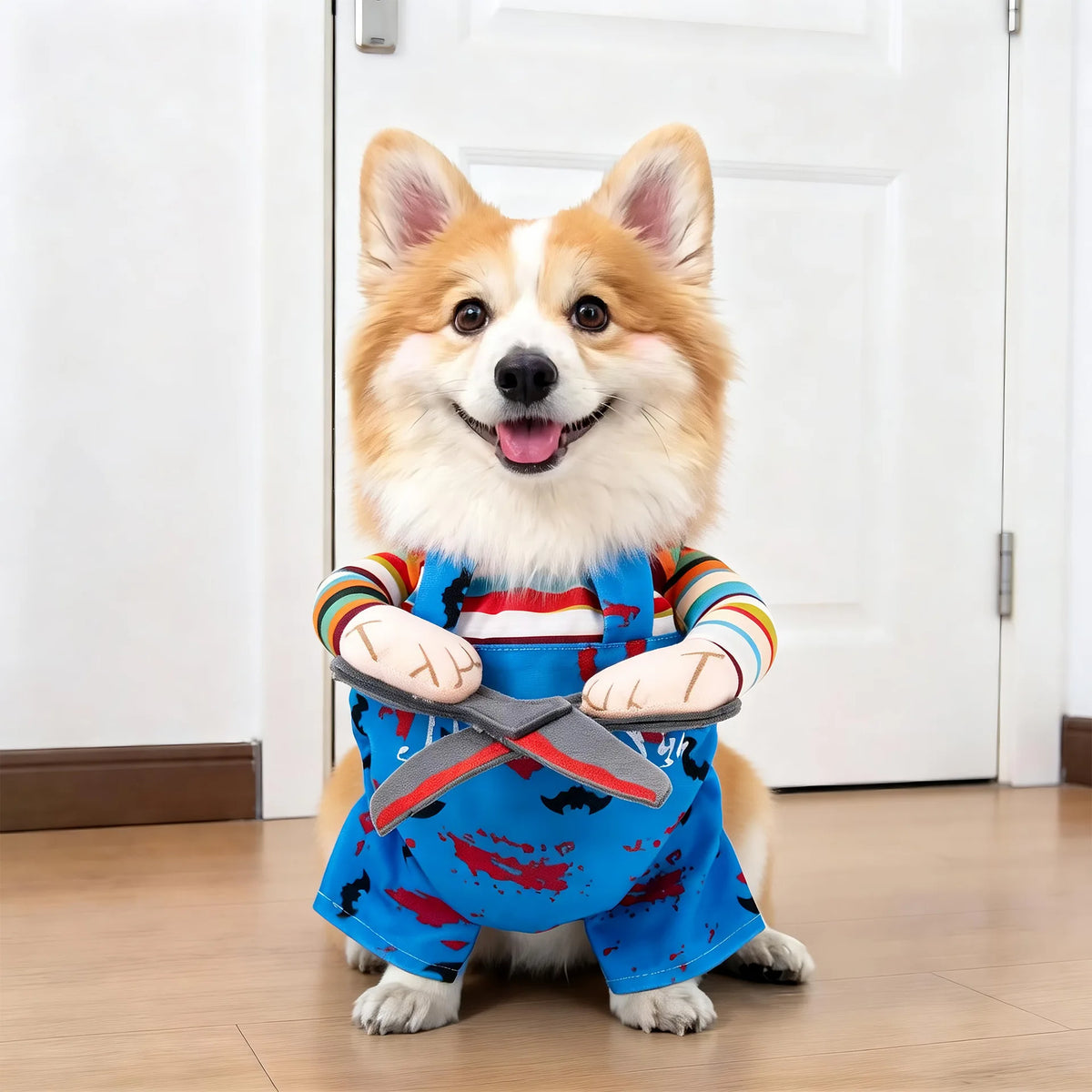 Funny Halloween Pet Transformation Costume – Cute Costume Outfit for Small Dogs & Cats, Creative Pet Clothing for Halloween Parties & Dress-Up