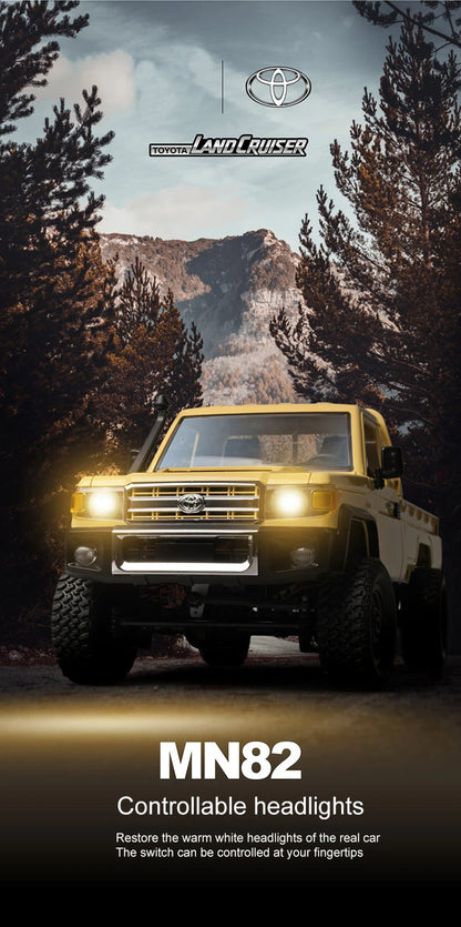 ZWN MN82 Camion Tout-Terrain RC 4x4 LC79 à l'Échelle 1:12 avec Lumières LED, Modèle de Simulation Complet pour Enfants et Adultes