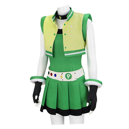 Powerpuff Girls Cosplay Costume – Full Set Blossom / Buttercup / Bubbles Halloween Dress with Belt
