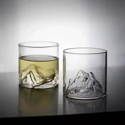 200/300ML Creative Mountain Glass Cup, Japanese Style Tea Cup, Aesthetic Glass Water Mug, Household Drinking Cup, Unique Gift