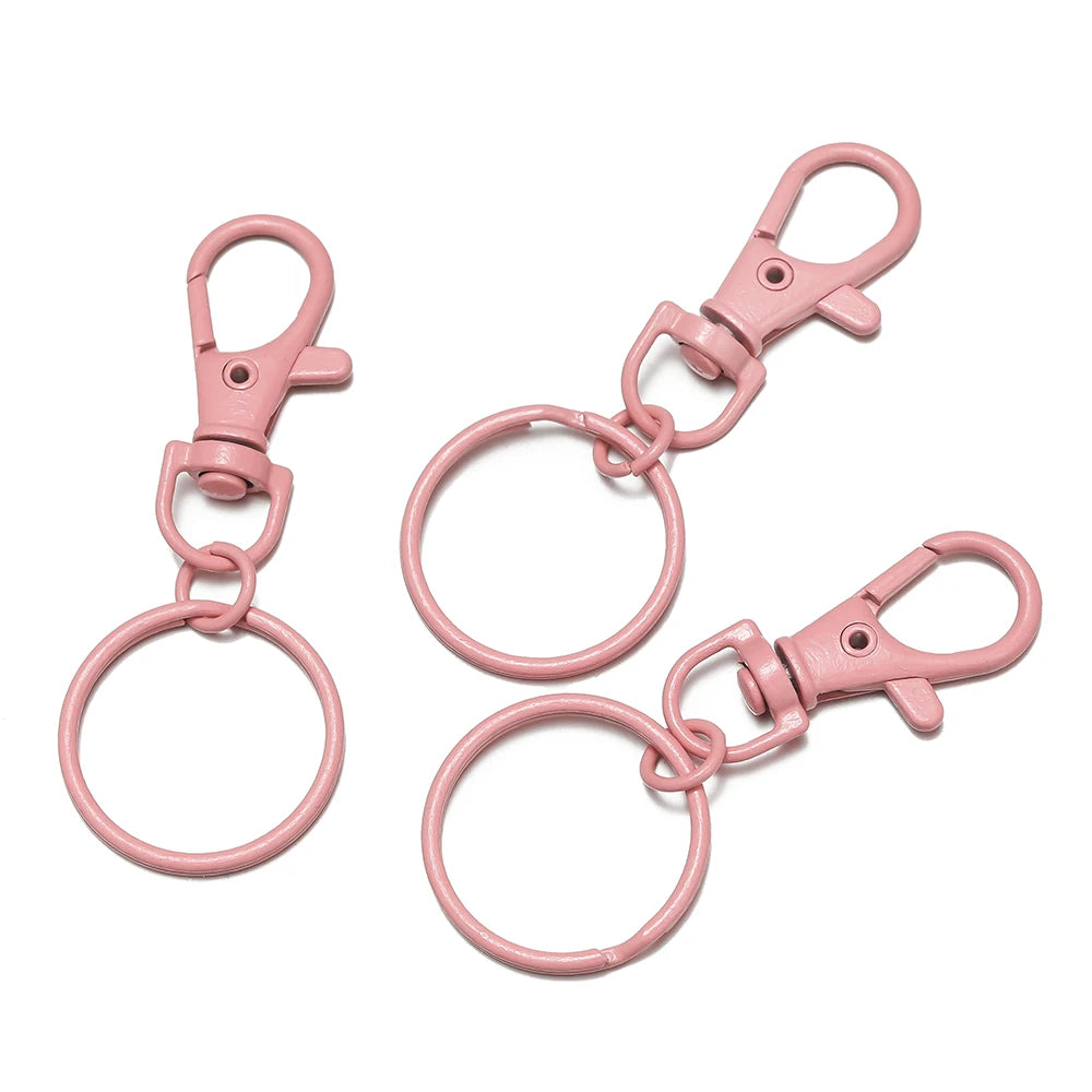 5–10 Piece Multicolor Keyring Lobster Clasp Hooks with Adjustable Buckles – DIY Keychain, Bag Charm, Doll & Jewelry Making Accessories