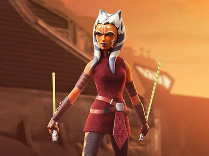 Ahsoka Red Cosplay Costume with Hat for Adult Women, Plus Size