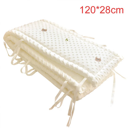 Parachoques de cuna de dibujos animados – Protector suave anticolisión para cunas de recién nacidos y ropa de cama infantil