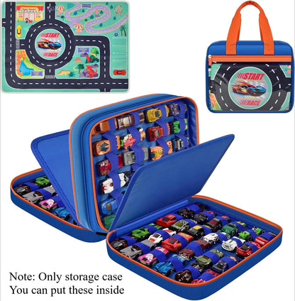 Toy Car Storage Case – Portable Diecast Car Organizer Compatible with Hot Wheels, Matchbox, LEGO & More, Carrying Holder for Toy Cars