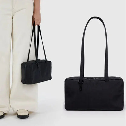 Bolso de hombro tipo tote de nailon de gran capacidad para mujer – Bolso de mano de diseñador de lujo, ligero y versátil para el trabajo, viajes, compras y uso diario a la moda