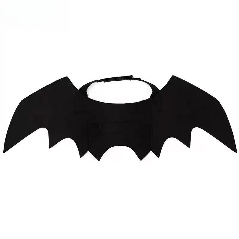 Pet Bat Wings Costume – Adjustable Soft Polyester Bat Wing Cosplay Outfit for Cats & Small Dogs, Cute Halloween Party Costume