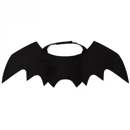 Pet Bat Wings Costume – Adjustable Soft Polyester Bat Wing Cosplay Outfit for Cats & Small Dogs, Cute Halloween Party Costume