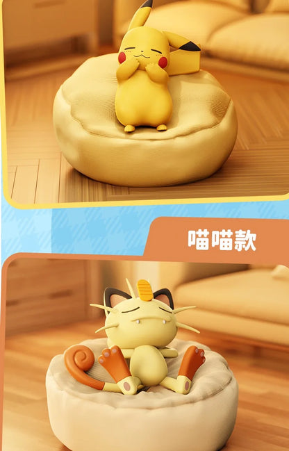 6 Styles Pokémon Pikachu Meowth Rowlet Charmander Gonbe Sleep Starry Dream Series Action Figure – Cartoon Toy Gift Model