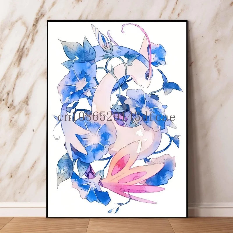 Pokémon Pikachu Canvas Wall Art – Cartoon Poster for Modern Home Living Room Decor