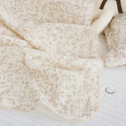 Summer Baby Muslin Blanket – Soft Newborn Swaddle Wrap Receiving Blanket for Infant Crib & Sleeping