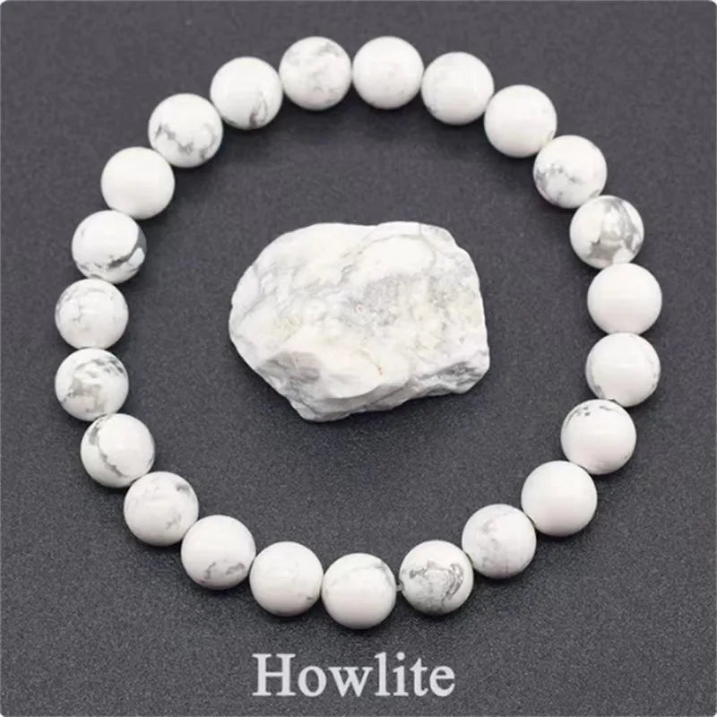Bracelet en perles de cristal d'améthyste naturelle – Bracelet en pierres véritables pour femmes, bijoux énergétiques Reiki et accessoire de mode