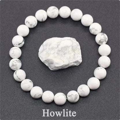 Bracelet en perles de cristal d'améthyste naturelle – Bracelet en pierres véritables pour femmes, bijoux énergétiques Reiki et accessoire de mode