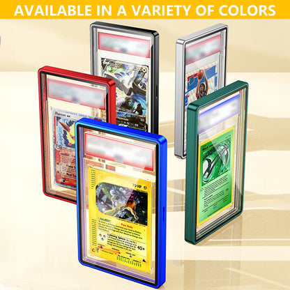 Aluminum Alloy Graded Card Protector Case for PSA, CGC & BGS Slabs | UV Resistant Magnetic Display