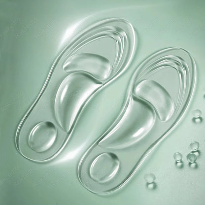 Medical Silicone Orthopedic Insoles for Women – Gel Arch Support Shoe Inserts for Flat Feet, Plantar Foot Comfort & Cushioning