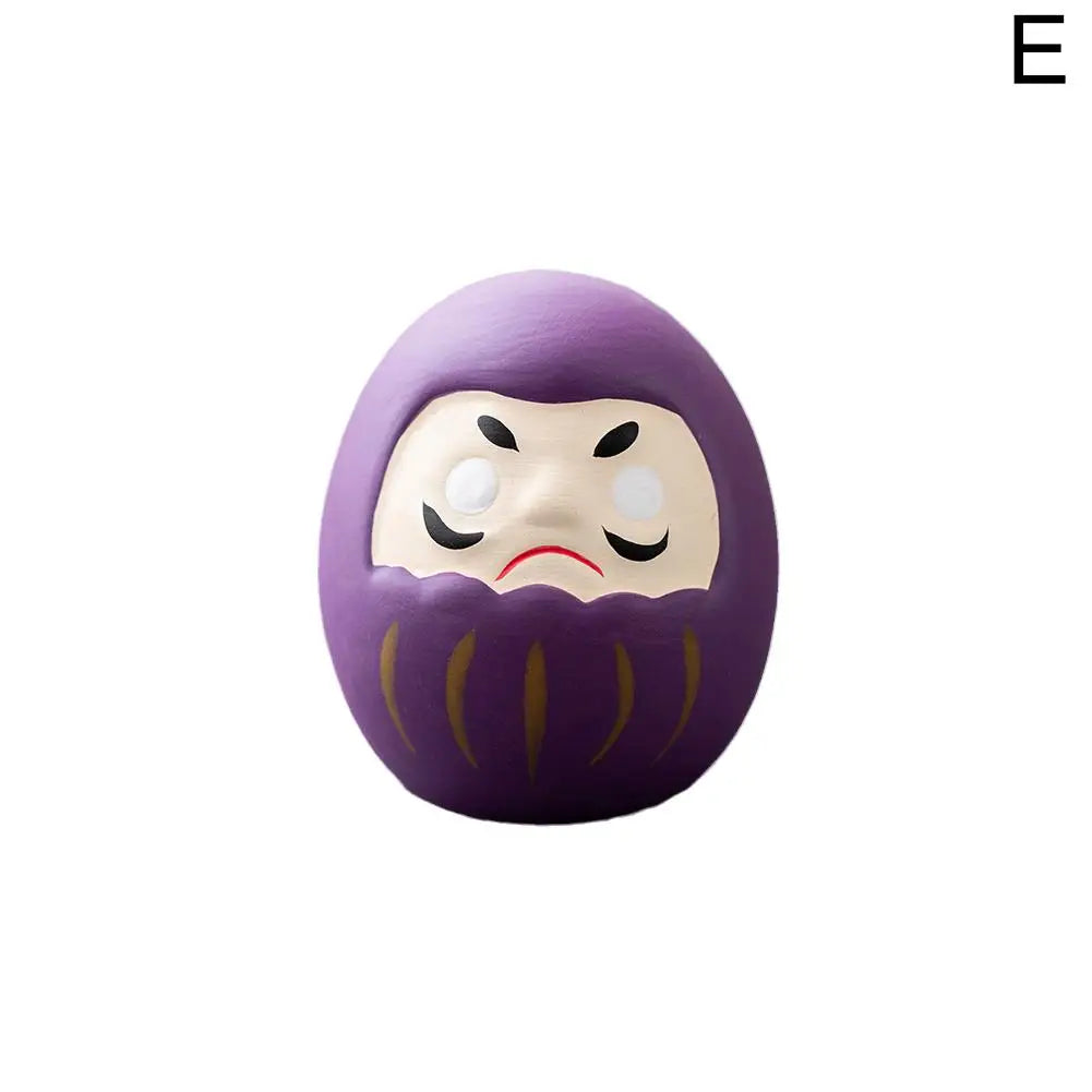 Japanese Daruma Doll Figurine – Traditional Ceramic Lucky Fortune Charm, Miniature Home Decor Ornament & Cultural Gift
