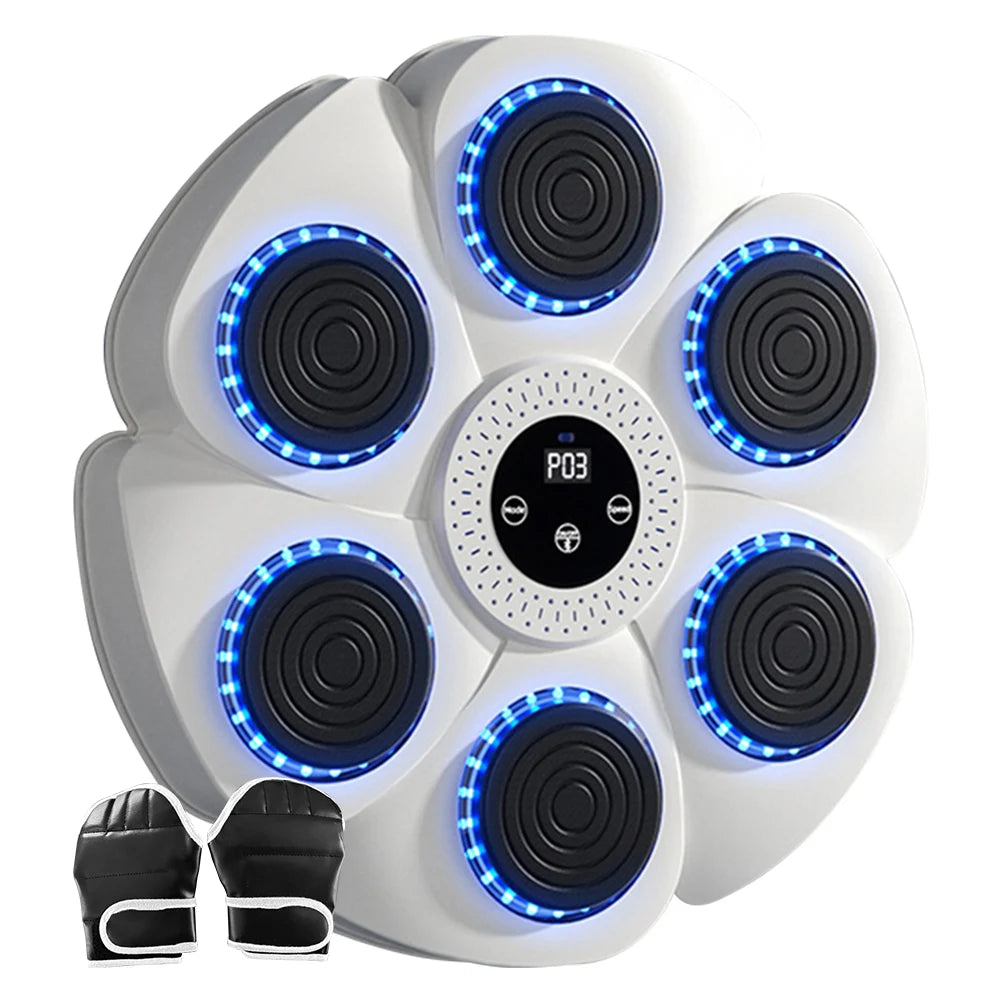 Máquina de Boxeo Musical Inteligente – Entrenador Interactivo de Boxeo de Pared para Adultos y Niños, Fitness en Casa, Entrenamiento de Reacción y Ejercicios