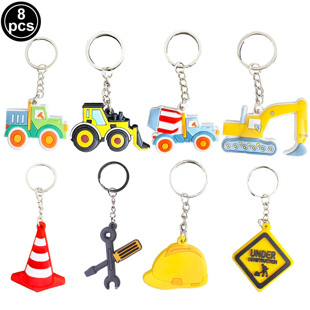 Construction Truck Slap Bracelets – Kids' Engineering-Themed Wristbands for Construction-Themed Birthday Parties, Party Favors & Goodie Bag Fillers