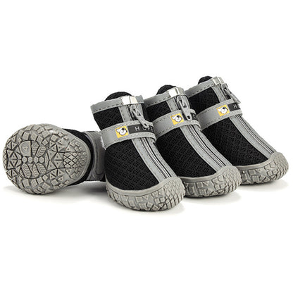 Bottes pour chien à semelles antidérapantes – Chaussures de protection des pattes chaudes et respirantes pour la marche et la randonnée en extérieur