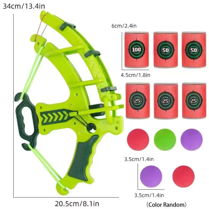 Slingshot Target Sticky Ball Bow Set – Montessori Educational Toy, Arrow Throwing Outdoor Sport & Fidget Game
