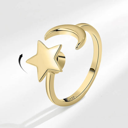 Anillo giratorio antiestrés de mariposa y flor con diamantes de imitación – Anillo giratorio antiansiedad para mujer | Joyería ajustable para aliviar el estrés
