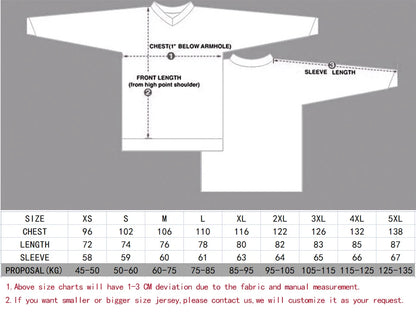 Men's Motocross Long Sleeve Jersey – Quick-Dry MTB Downhill Cycling Shirt for Enduro, Off-Road & Racing