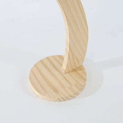Wooden Banana Rack Hanging Kitchen Rack Simulated Leaf Decorative Fruit Vertical Storage Rack with Hook Kitchen Decoration