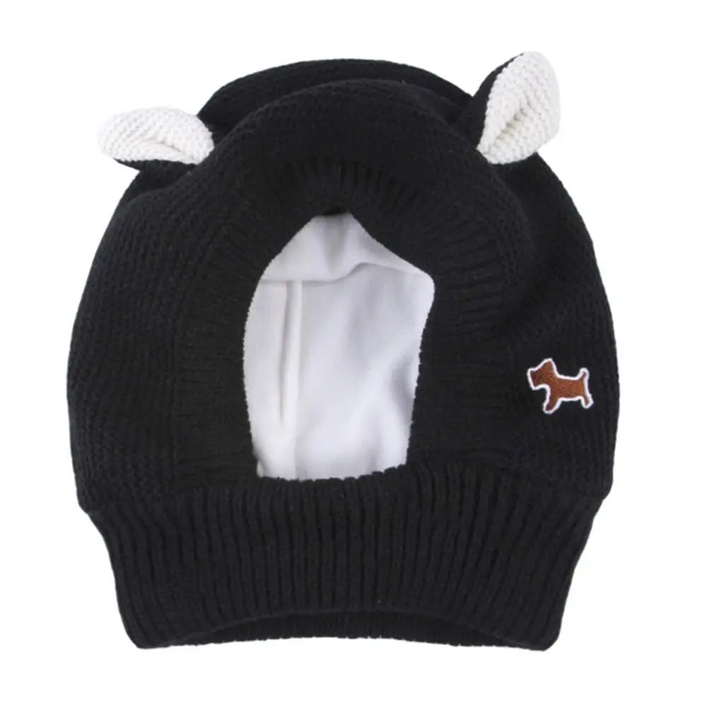 Quiet Dog Ear Muffs – Noise Protection & Warm Knitted Ear Covers for Medium & Large Dogs, Cozy Winter Anxiety Relief Hat