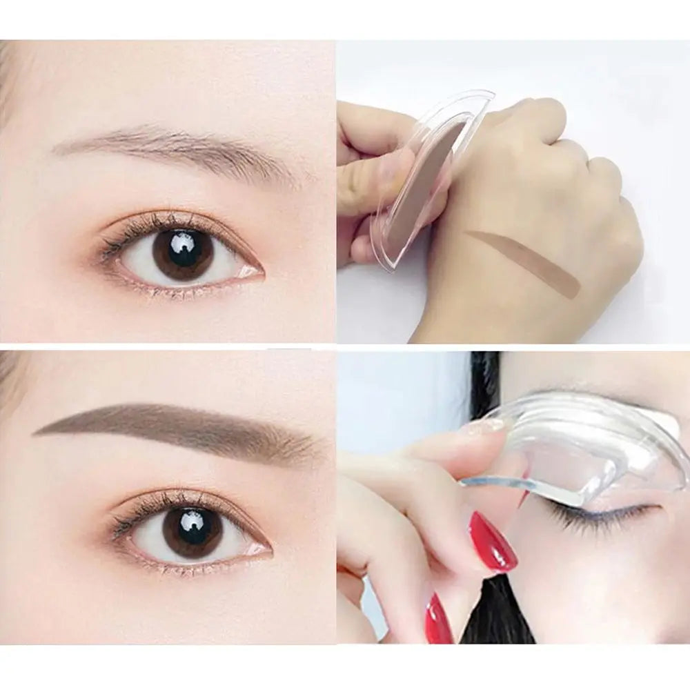 Kit de sello de cejas – Paleta de polvo y herramienta de maquillaje con tinte de cejas para cejas de forma perfecta