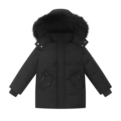 Unisex Winter Parka Coat for Boys, Girls and Men, Matte Family Matching Yeshiva Outerwear, Warm Children’s and Adult Winter Jacket