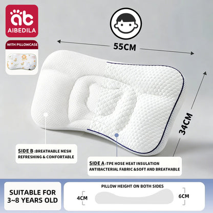 AIBEDILA Almohada ortopédica para cuello de bebé – Suave almohada de viaje para la cabeza del recién nacido para bebés, guardería y ropa de cama
