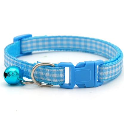 Cute Avocado Cat Collar – Adjustable Plaid Pet Collar with Bell & Candy Avocado Pendant, Cartoon Necklace for Cats & Small Dogs