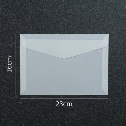 Lot de 50 enveloppes vierges translucides pour invitations, cartes postales, cartes de mariage, courriers professionnels et cartes cadeaux