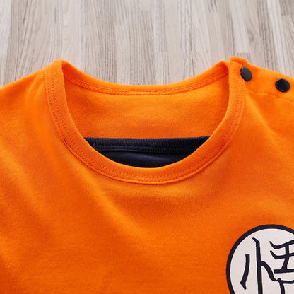 Anime-Inspired Baby Cosplay Romper – Vegeta, Krillin & Roshi Training Outfit for Newborns & Infants, Halloween Cartoon Costume Jumpsuit